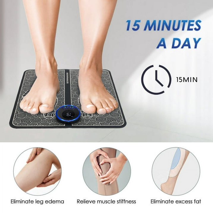 Electric Foot Massager Pad with EMS Muscle Stimulation